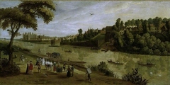 The Thames at Richmond, with the Old Royal Palace by unknown