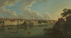 The Thames at the Savoy by Style of Samuel Scott