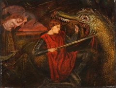 The Theodore Watts-Dunton Cabinet: Saint George and the Dragon by Henry Treffry Dunn