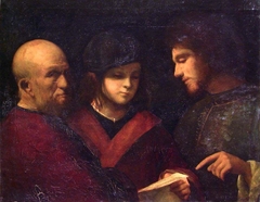 The three Ages of Man. Copy after Giorgione by August Eiebakke