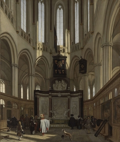 The Tomb of Michiel de Ruyter in the Nieuwe Kerk, Amsterdam by Emanuel de Witte