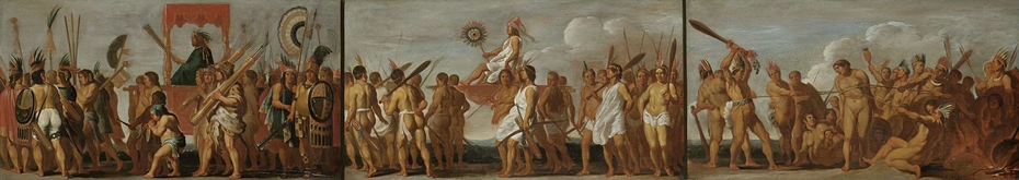 The Treatment of Prisoners of War by the Tupinamba Indians, in three scenes