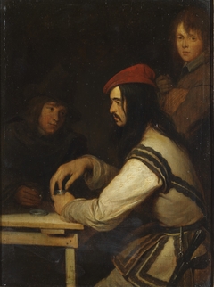 Three Men in a Tavern by Gerard ter Borch