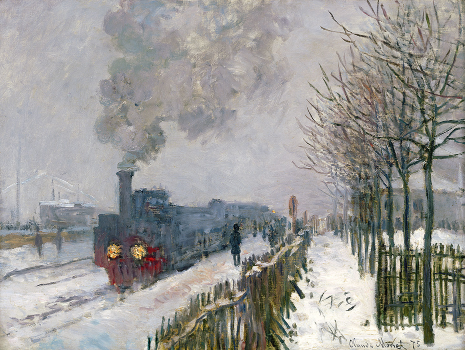 Train in the Snow