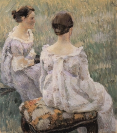Two Sitting Ladies by Victor Borisov-Musatov