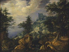 Tyrolean Landscape (The Flight into Egypt) by Roelant Savery