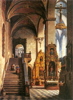 Interior of the Dominican Church in Kraków by Marcin Zaleski