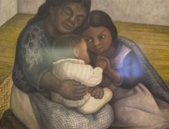 A Poor Family in the Street by Diego Rivera