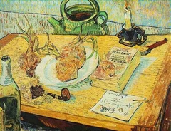 Still Life with a Plate of Onions by Vincent van Gogh