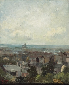 View of Paris around Montmartre