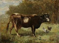Vache au pâturage by Constant Troyon