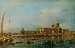 Venice: the Dogana with Santa Maria della Salute by Francesco Guardi