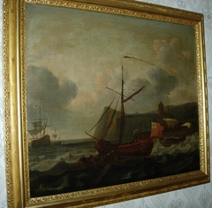 Vessels in a Bay by Attributed to British School