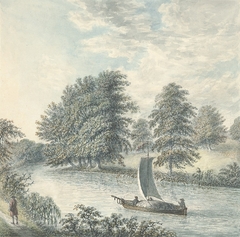 View in the footway between Eaton and Eccleston from the banks of the Dee by John Ingleby