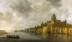 View of the Valkhof in Nijmegen by Jan van Goyen