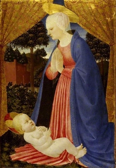 Virgin adoring the Child by Master of the Nativity of Castello