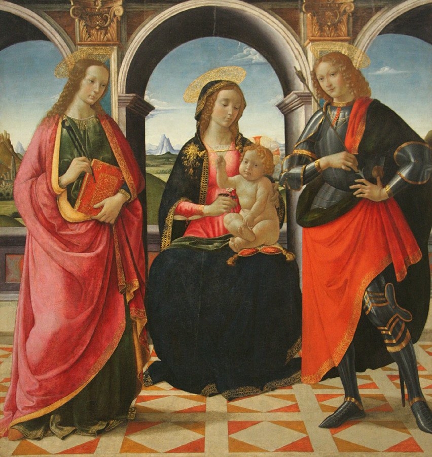 Virgin and Child, with Saints Apollonia and Sebastian