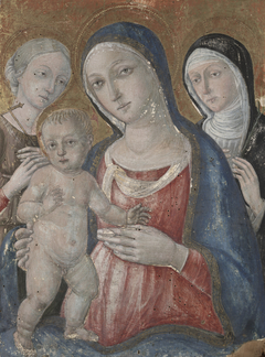 Virgin and Child with Saints Margaret and Catherine of Siena by Guidoccio Cozzarelli
