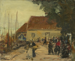 Volendam Street Scene by Robert Henri