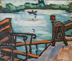 Vue de la Seine, embarcadère by Albert Marquet