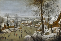 Winter Landscape with a Bird-trap by Pieter Breughel the Younger