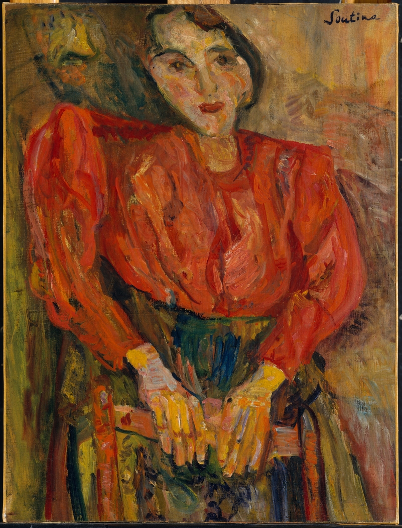 Woman in Red Blouse