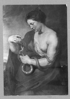 Woman with a snake (Hygeia or Cleopatra) by Peter Paul Rubens