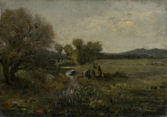 Women at the Creek by László Mednyánszky