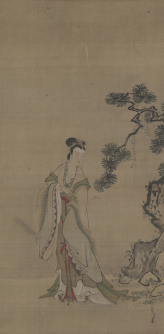 Xiwangmu (Seiobo) and a Pine Tree