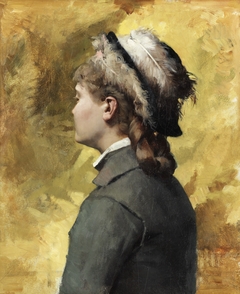 Young Woman in Grey by Albert Edelfelt