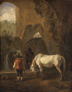 A Horse Drinking