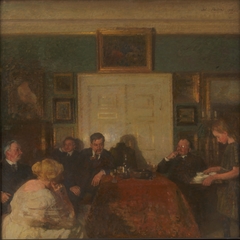 A Party in the Artist's Home by Julius Paulsen
