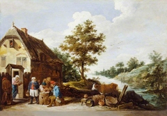 A Riverside Inn by David Teniers the Younger