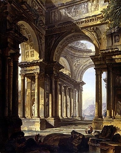 A Ruined Temple by Pierre-Antoine Demachy
