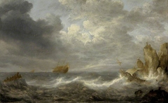 A sea-scene by Abraham Susenier