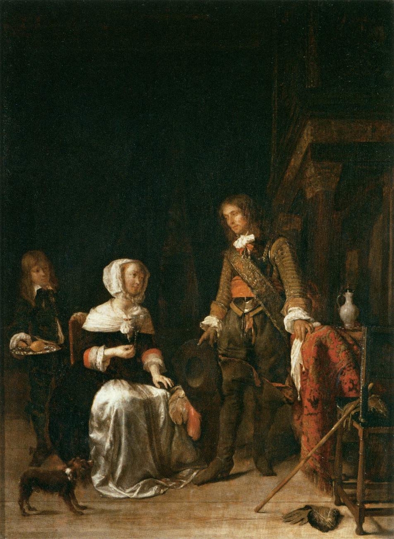 A Soldier Paying a Visit to a Young Lady