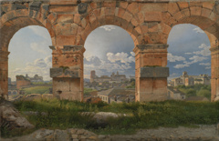 A View through Three of the North-Western Arches of the Third Storey of the Coliseum by Christoffer Wilhelm Eckersberg