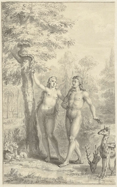 Adam en Eva by Jacob Folkema