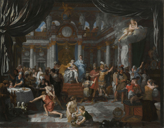 Aeneas beim Festmahl der Dido