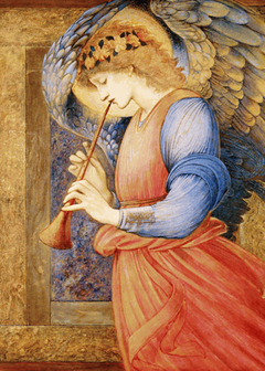 An Angel Playing a Flageolet by Edward Burne-Jones