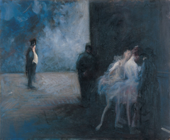 Backstage―Symphony in Blue by Jean-Louis Forain