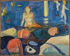 Bathing Woman and Children by Edvard Munch