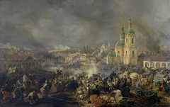 Battle of Viazma on 22 October (3 November) 1812 by Peter von Hess
