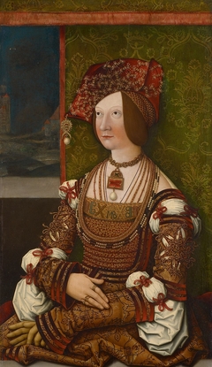 Bianca Maria Sforza (1472-1510), Kaiserin, Halbfigur by Anonymous