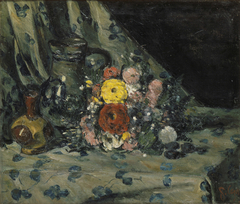 Bouquet au dahlia jaune (Bouquet with Yellow Dahlia) by Paul Cézanne