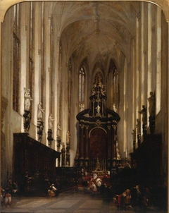 Chancel of the Collegiate Church of St Paul, at Antwerp by David Roberts