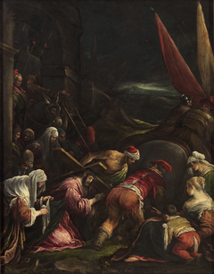 Christ Carrying the Cross meets with Veronica by Girolamo da Ponte