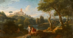 Classical Figures in an Italian Landscape