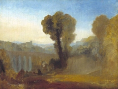 Claudian Composition, possibly Arcueil at Dawn (formerly titled ‘Ariccia (?): Sunset’) by J. M. W. Turner