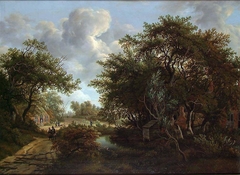 Copy of Landscape by M. Hobbema by Johan Christian Dahl